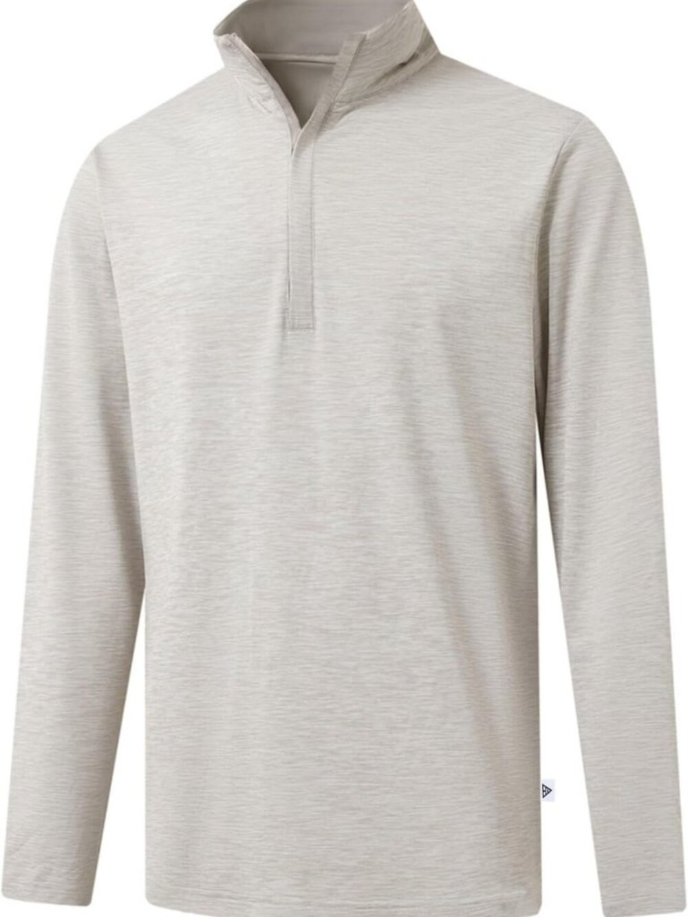 Men's Quarter Zip Pullover - Dry Fit Brushed Performance Long Sleeve Golf